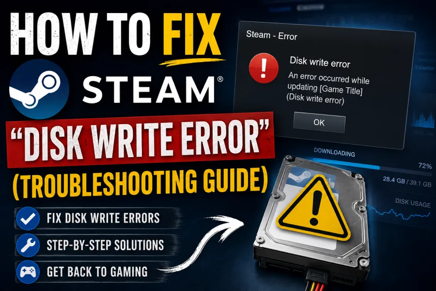 How to Fix Steam "Disk Write Error" on Windows - related article