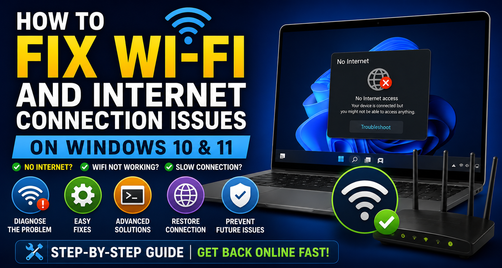 How to Fix Wi-Fi and Internet Connection Issues on Windows 10 & 11 - related article